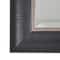 Head West® 34.5" Alderton Black & Silver Framed Beveled Wall Mirror